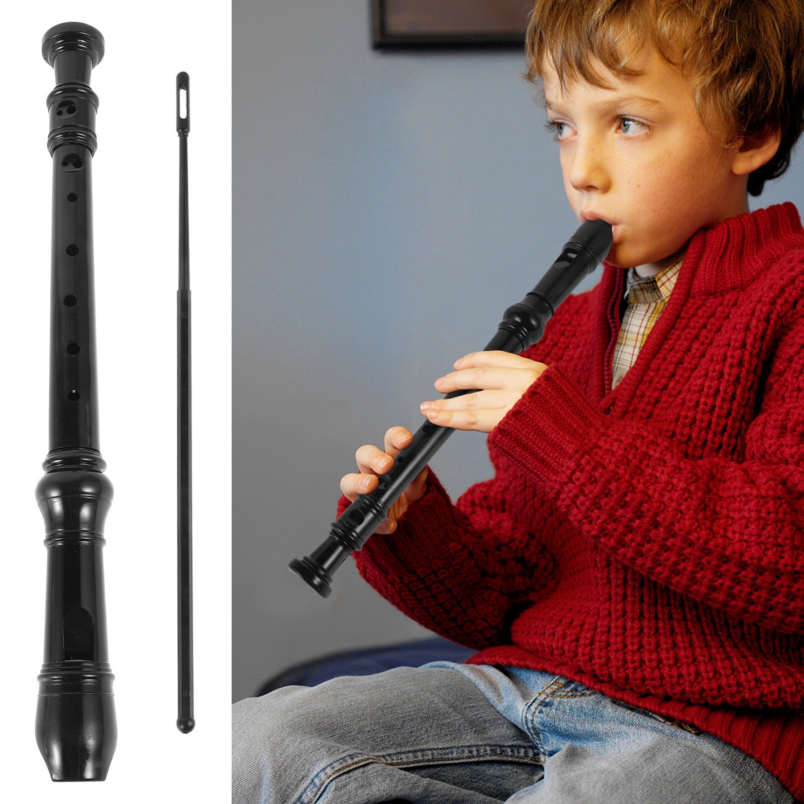 Flûte à bec en ABS transparent - Soprano Recorder Plastic avis et prix